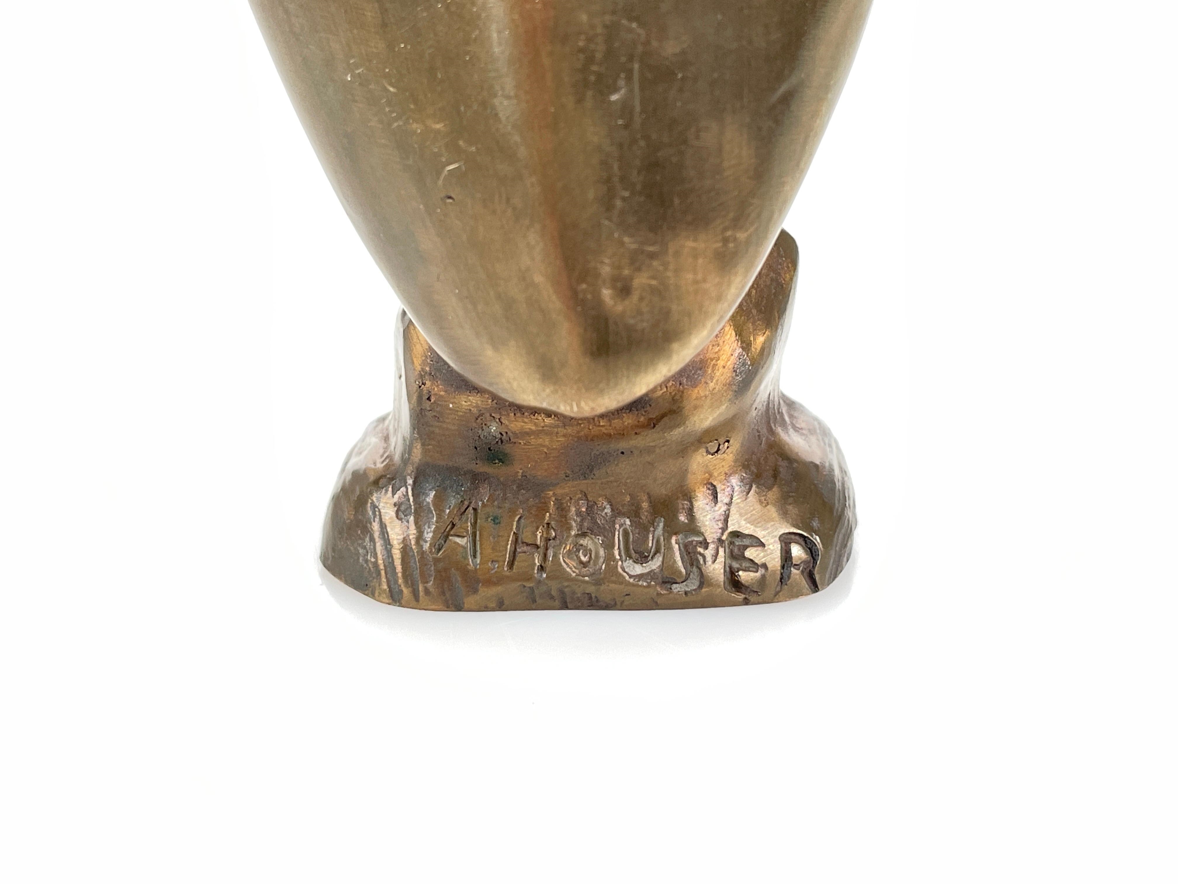 Allan Houser | Allan Capron (Haozous) Houser (1914 - 1994) Standing Owl ...
