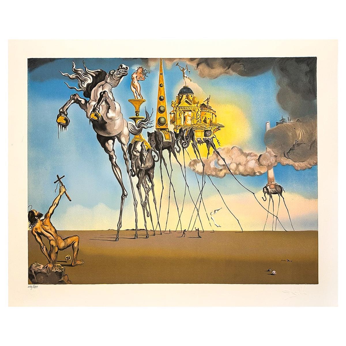 Salvador Dalí La tentation de st Antoine MutualArt