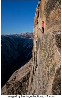 Alex Honnold, Thank God Ledge, Half Dome, Yosemite, California - Jimmy Chin