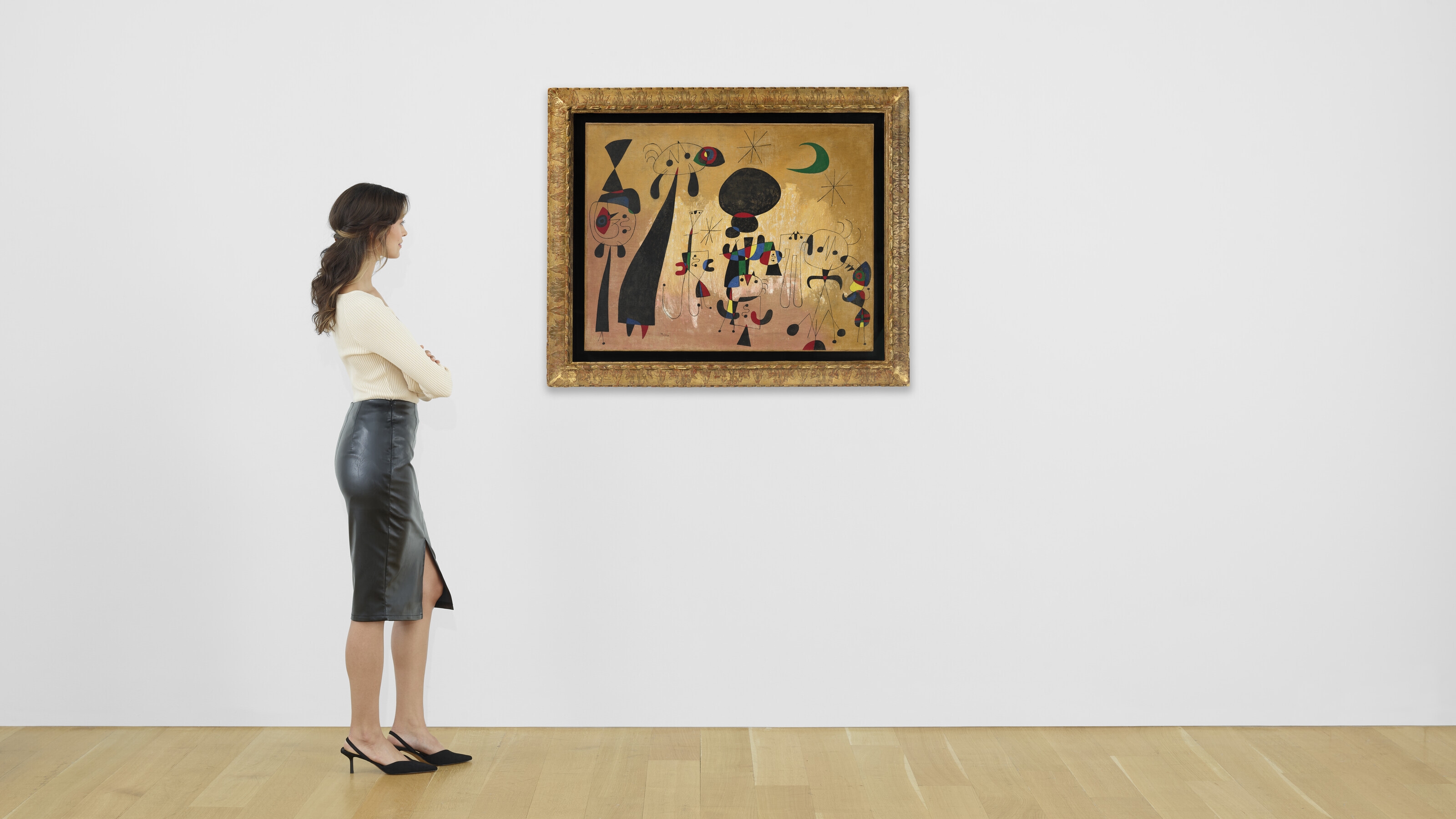 Joan Miró | Peinture (Femmes, lune, étoiles) (1949) | MutualArt
