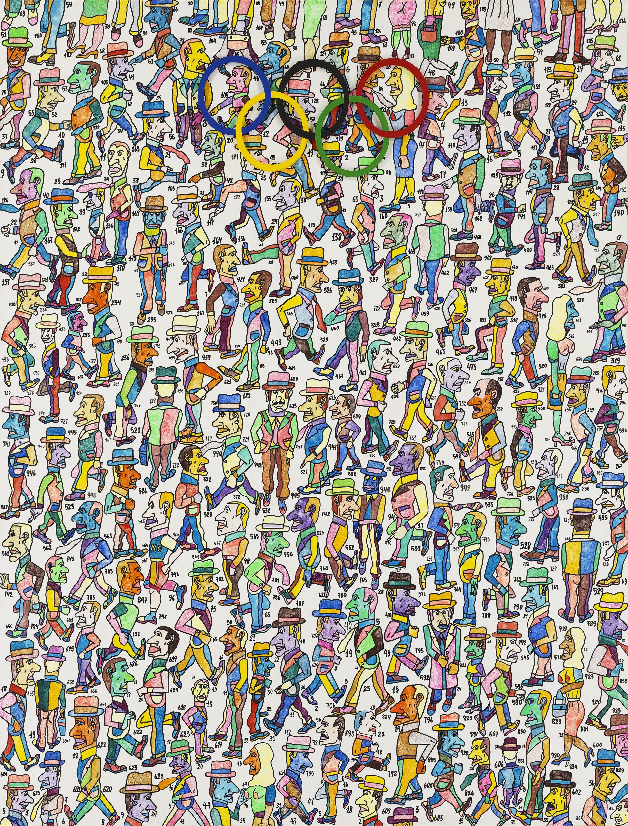 Antonio Seguí | Gente Olimpica (Olympic People) (2007) | MutualArt