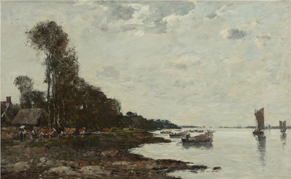 EUGENE BOUDIN、Paturage Eugène Louis Boudin | Paturage normand (1888 - 1895) | MutualArt