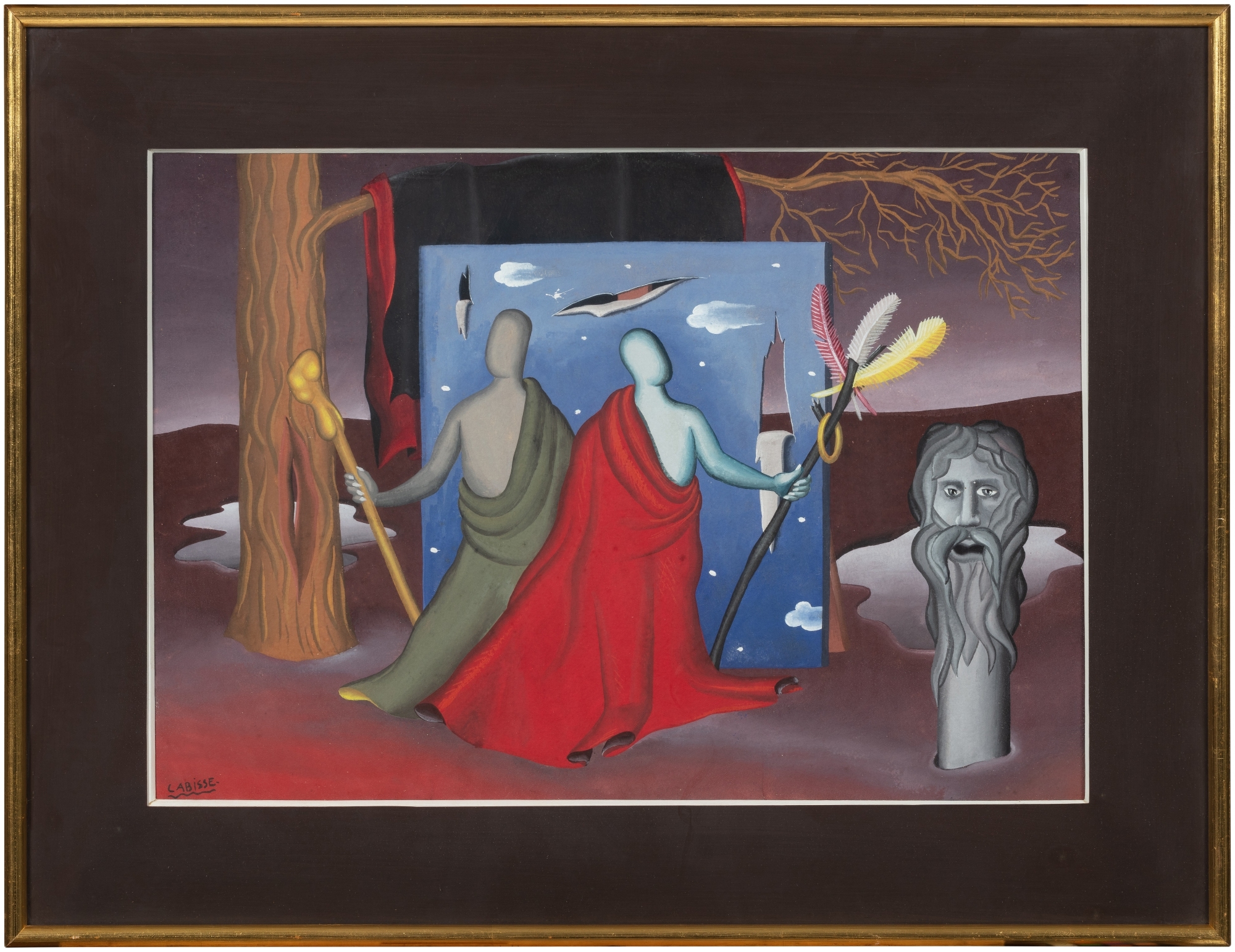Félix Labisse Les gardiens des présages or Présages de guerre II (1940) MutualArt