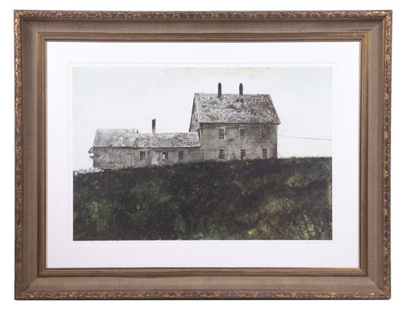 Andrew Wyeth、OLSONS' BARN、希少画集画、新品高級額 Andrew Wyeth