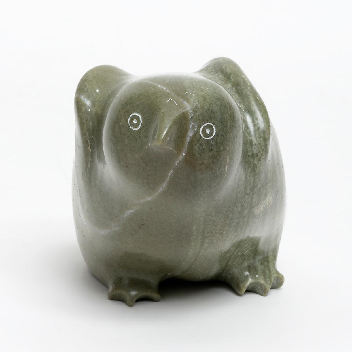 Artwork by Maggie Sala, Owl, Made of Stone carving