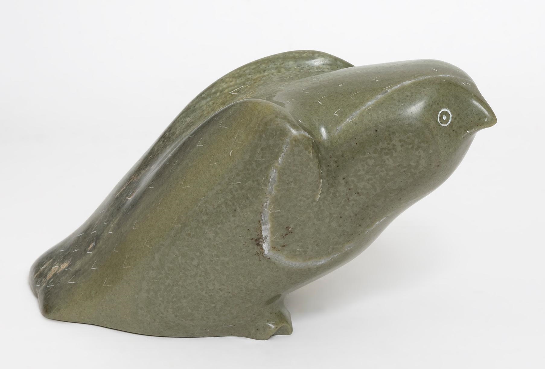 Artwork by Maggie Sala, Owl, Made of Stone carving