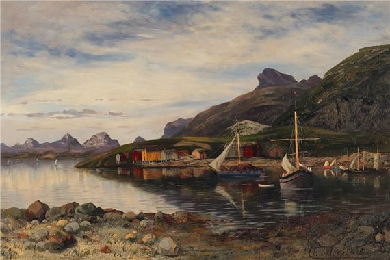 Norwegischer Fjord by Gustav Meissner