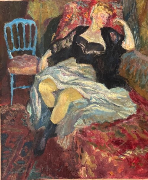 Affiche D'art Vintage - Berthomme Saint-André "Femme De Dos" - Galerie Chardin Paris 1958