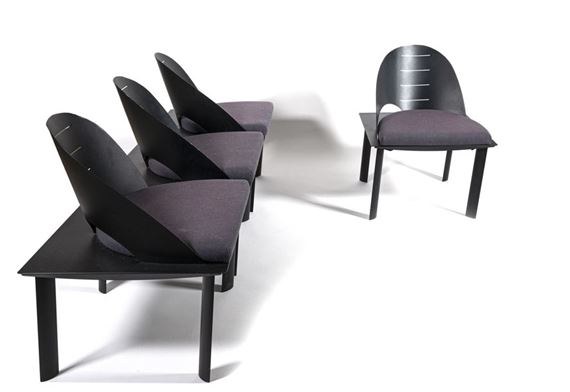 Série de quatre fauteuils by Patrice Bonneau, 1980s