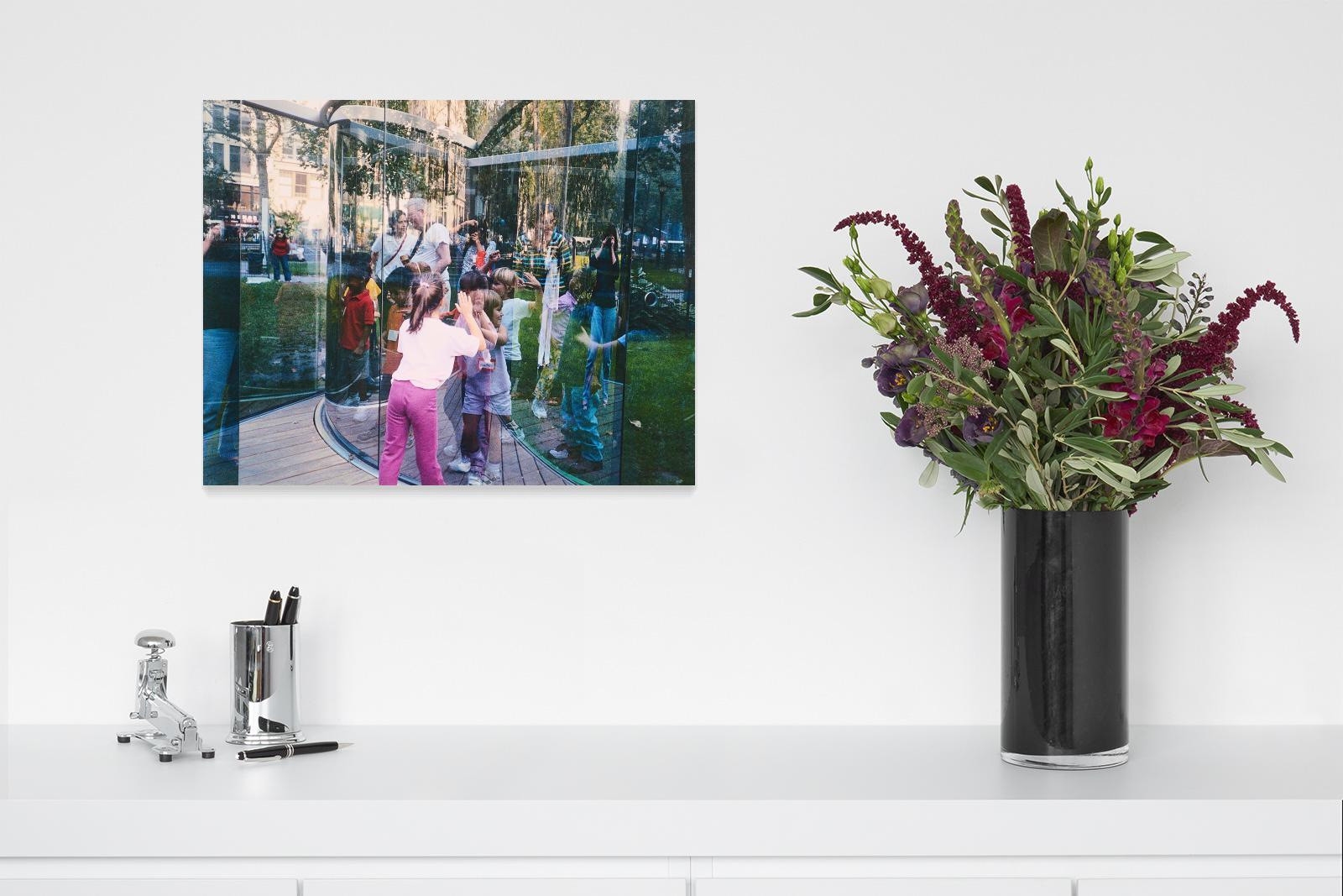 Artwork by Dan Graham, Fun for Kids at my Work in a Park in Manhatten (for Parkett 68)., Made of Pigment print on