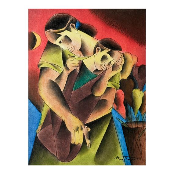 Mag-Ina by Angelito Antonio, dated 2011