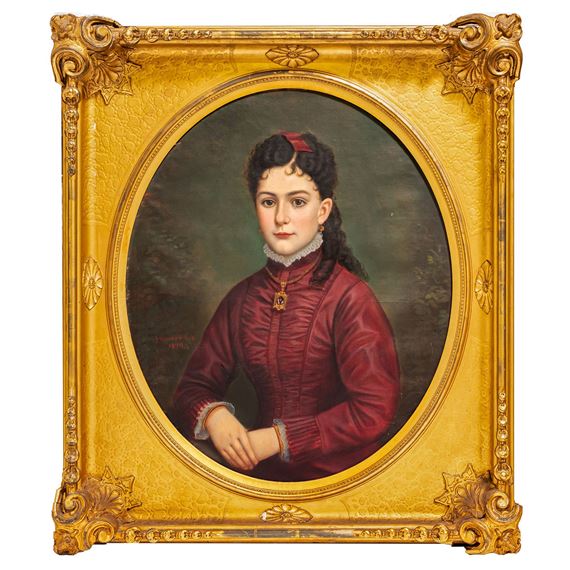 Portrait of Miss Holburton - Louis Olezerne Lussier