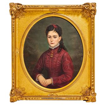 Portrait of Miss Holburton - Louis Olezerne Lussier