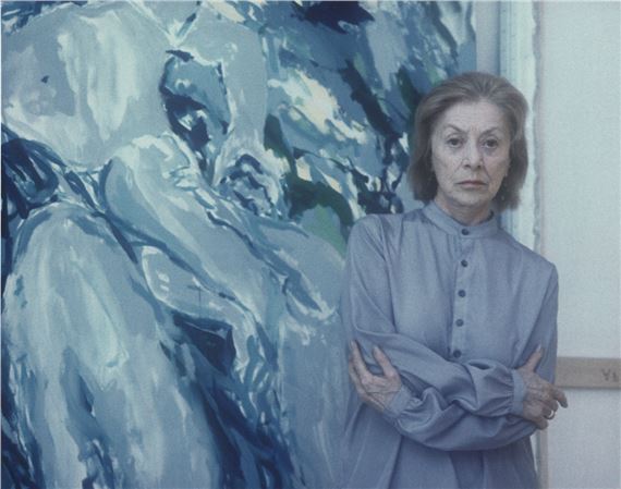 Portrait of the artist Elaine de Kooning (1918-1989). by Lenore Seroka, March 2000