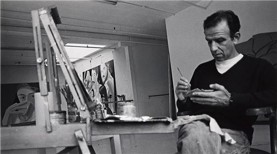 Portrait of the artist Alex Katz (1927- ). by Lenore Seroka, March 2000