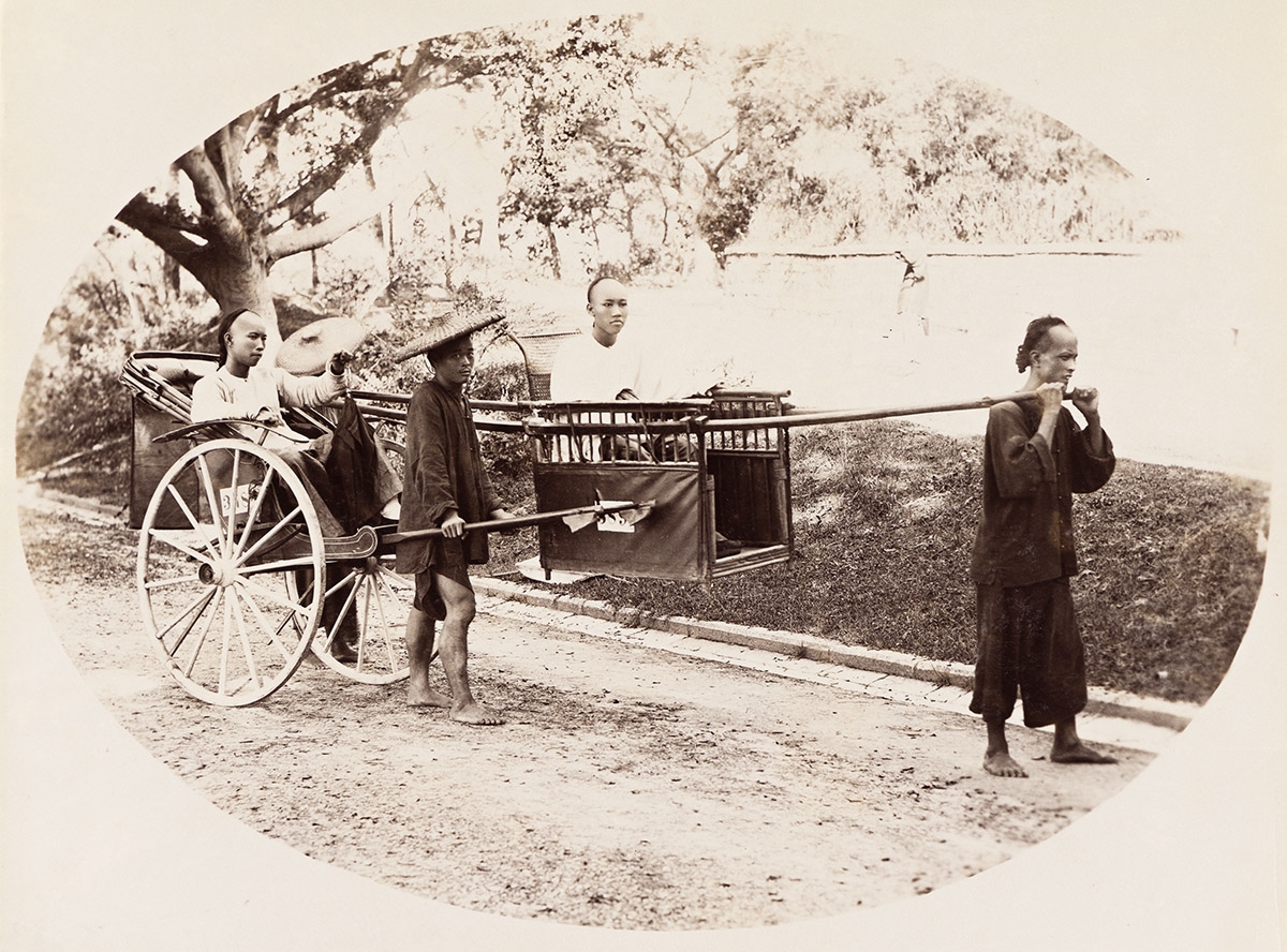 Lai Afong | Sedan chair and rickshaw. (1859 - 1941) | MutualArt