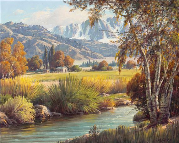 Bishop, High Sierras by Paul Grimm, Painted in 1974