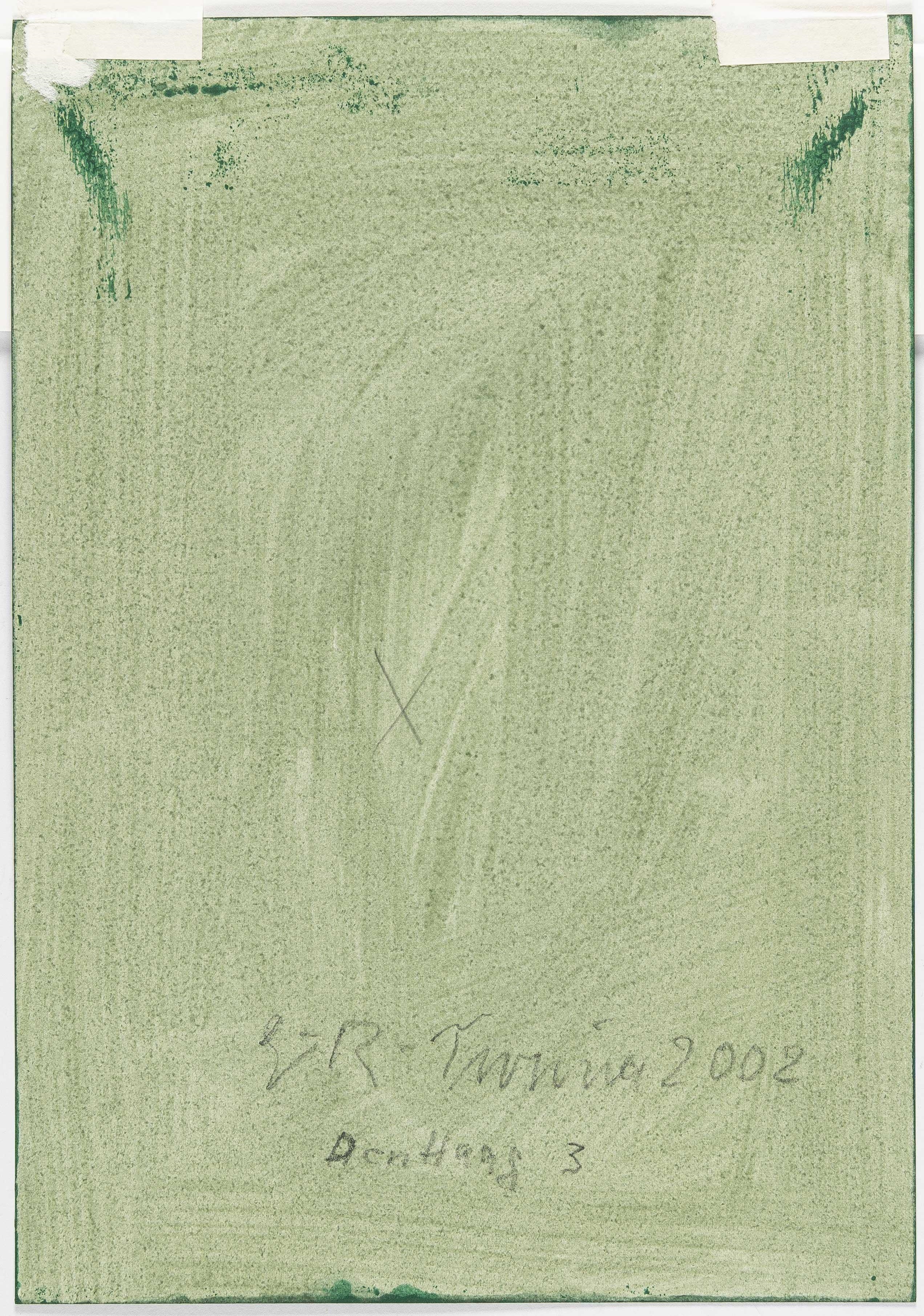 Artwork by Günter Tuzina, Den Haag 3, Made of Oil and graphite on light cardboard.