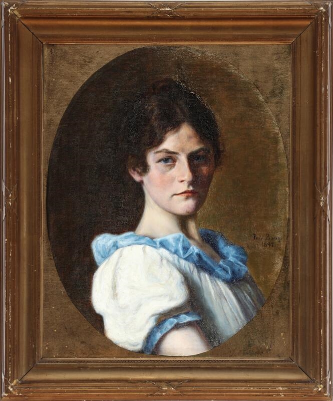 Paul Bang | Portrait of Inger Trolle (1876–1923) (1897) | MutualArt