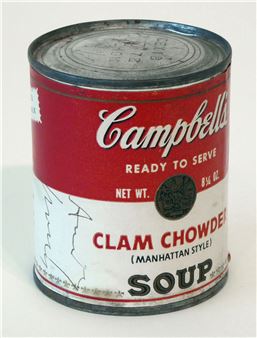 Campbell`s Clam Chowder Soup - Andy Warhol
