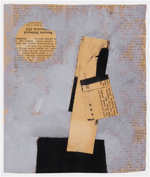 Ohne Titel (Vollmond?) by Hermann Glöckner, 1957