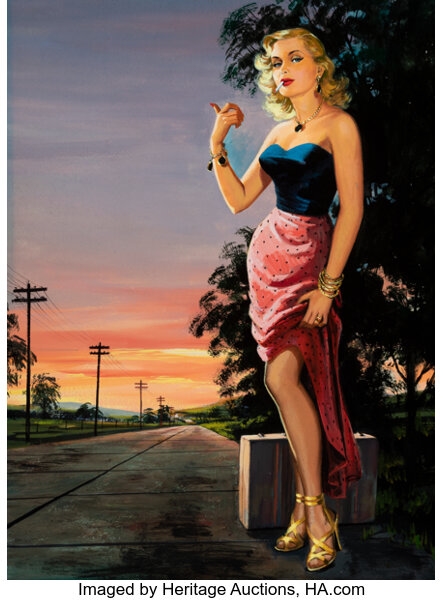 Artwork by Howell Dodd, No Time For Sleep, digest cover, Made of Oil on board