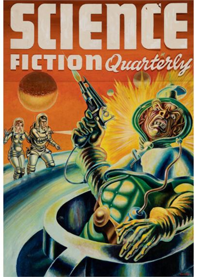 Science Fiction Quarterly, unpublished digest cover - B. Garnett