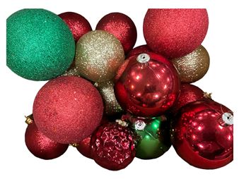 Large Assortment of Christmas Ornaments - D. Green