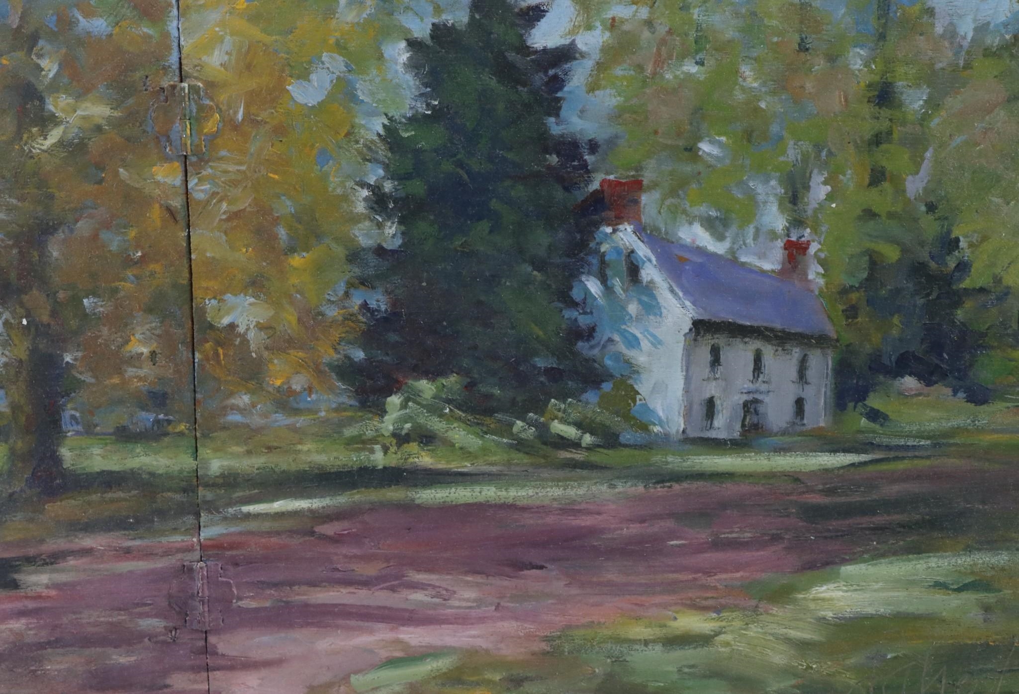 Evelyn Faherty | Autumn landscape with a home | MutualArt
