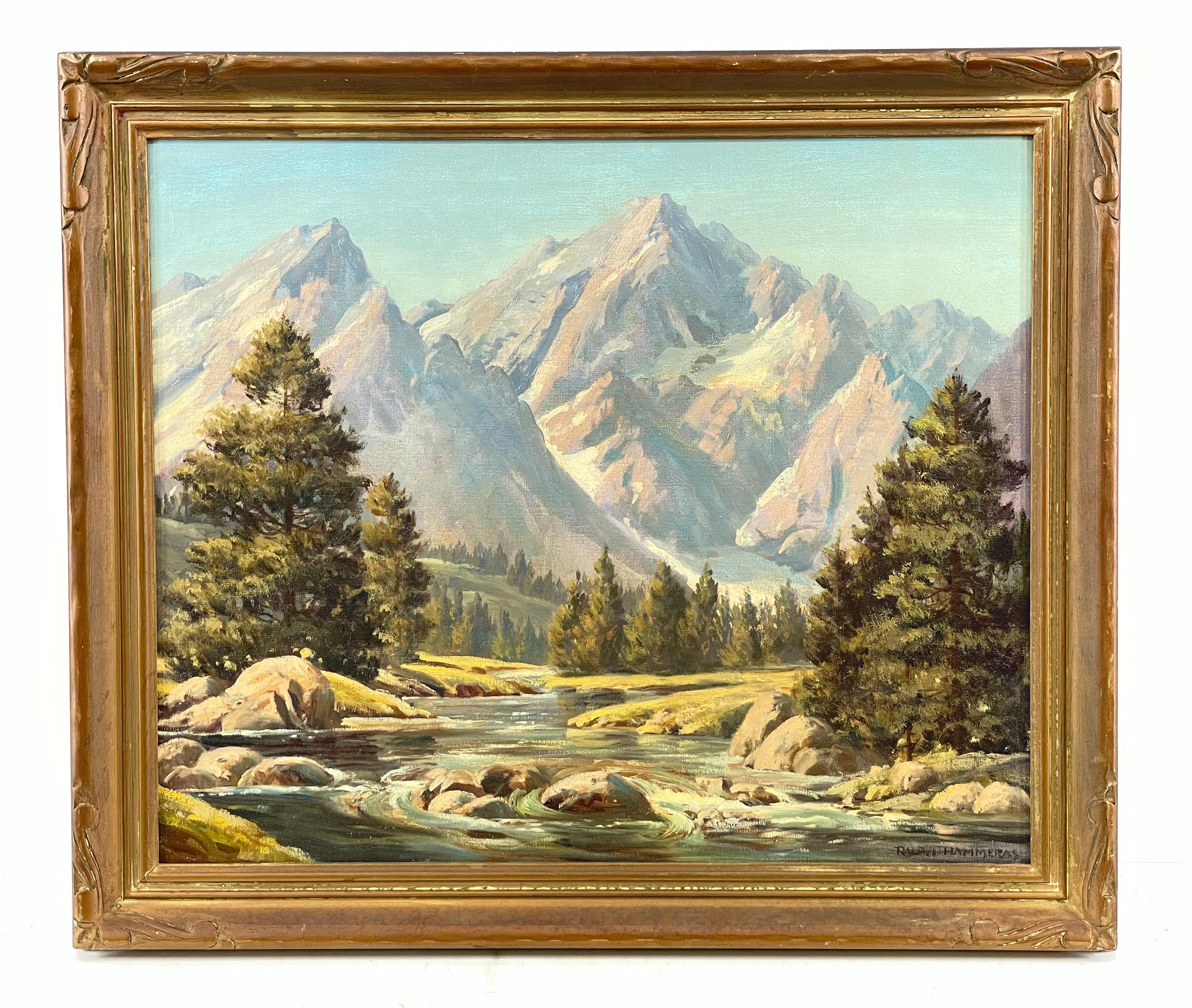 Ralph Hammeras (1894 - 1970) Mountain Landscape Oil on Canvas by Ralph Hammeras