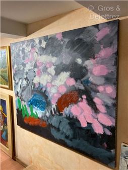 Red, pink and white composition on black background - Gabriel Vogelfrei