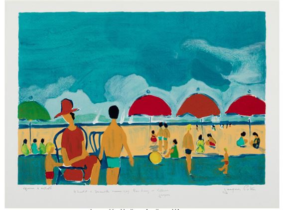Les Parasols Rouges by Jacques Potin