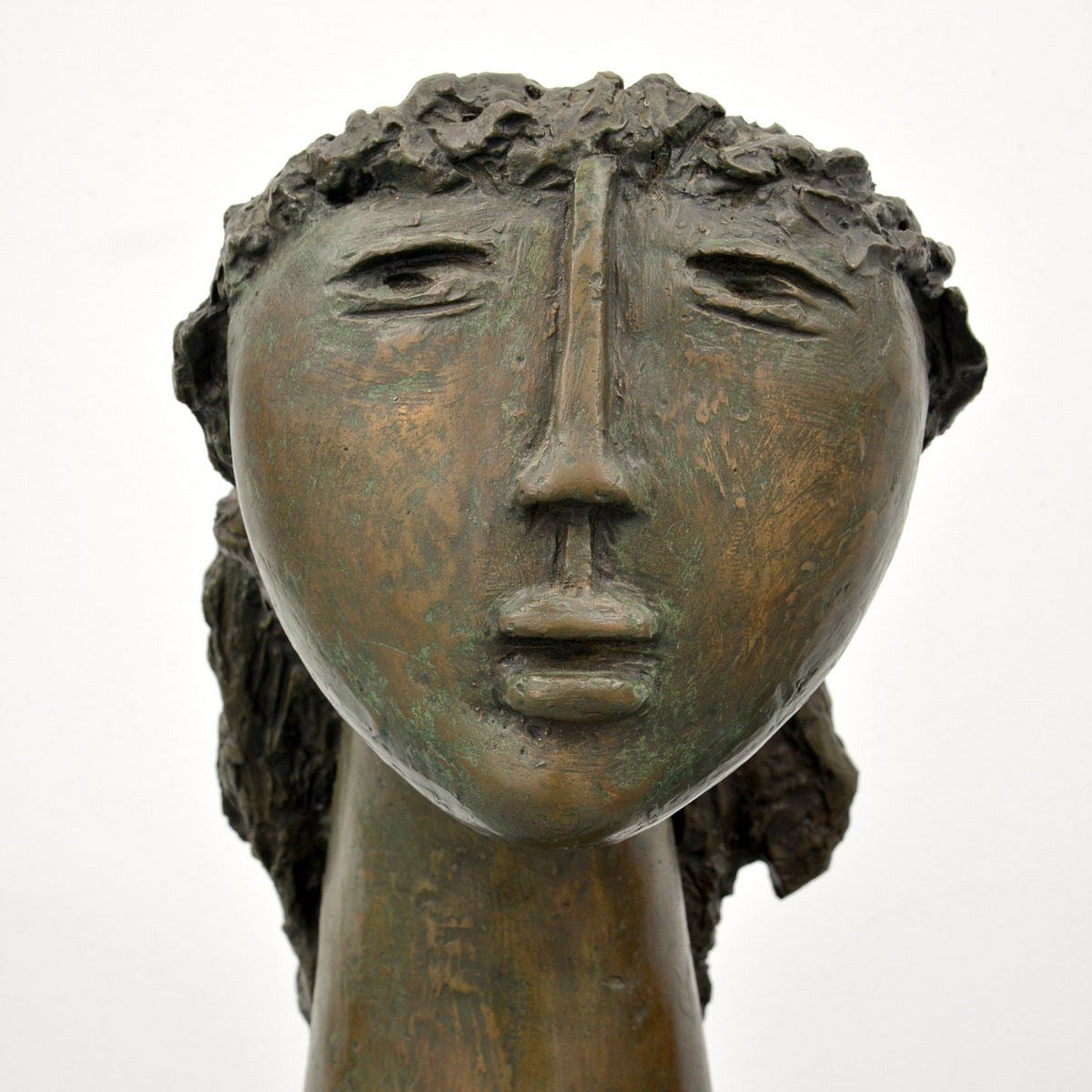 Ángel Botello | Angel Botello MOTHER & CHILD Bronze Sculpture | MutualArt