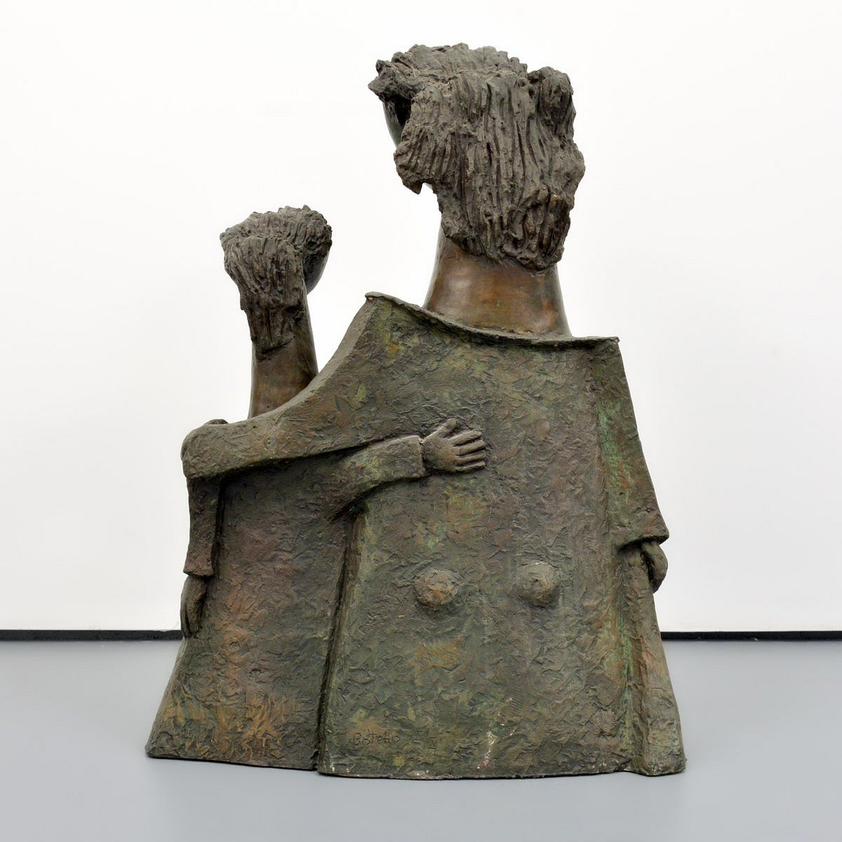 Ángel Botello | Angel Botello MOTHER & CHILD Bronze Sculpture | MutualArt