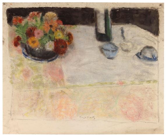 Still life with cups, . by David Fertig, circa 1982