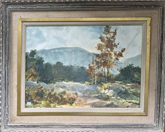 watercolor landscape by Jerri Ricci