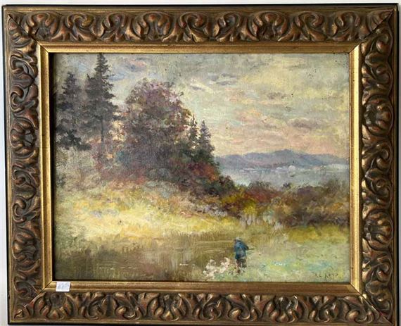 Alice Leavitt Keep | oil on board landscape | MutualArt