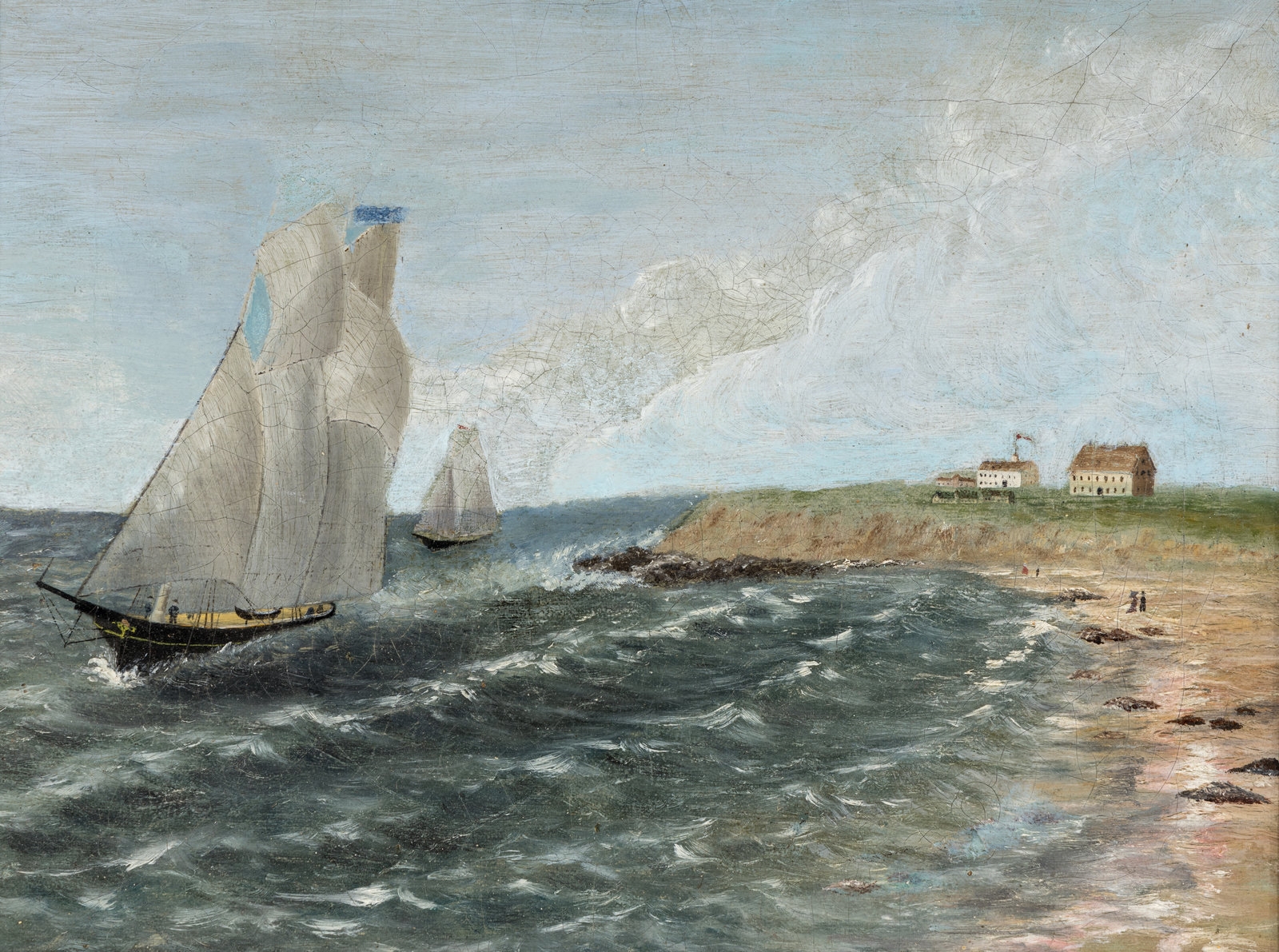 American School, 19th Century | New England Farm Scene | MutualArt