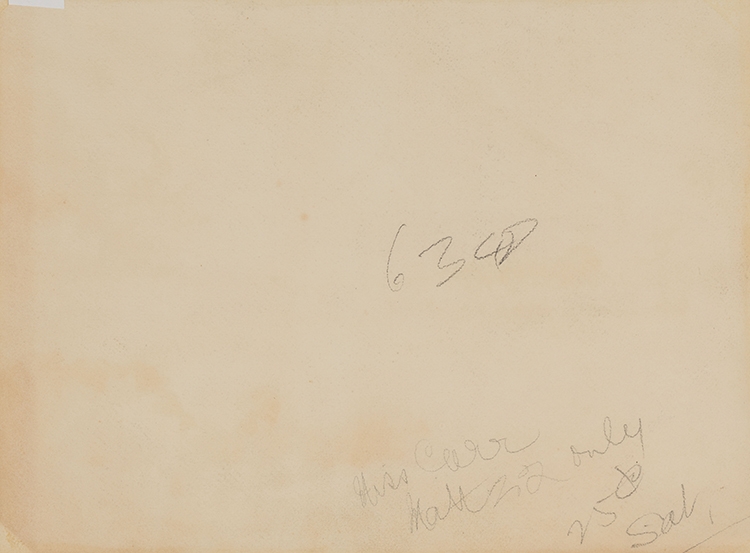 Artwork by Emily Carr, House in Victoria, a Mother and Children by the Shore, Made of watercolour on paper