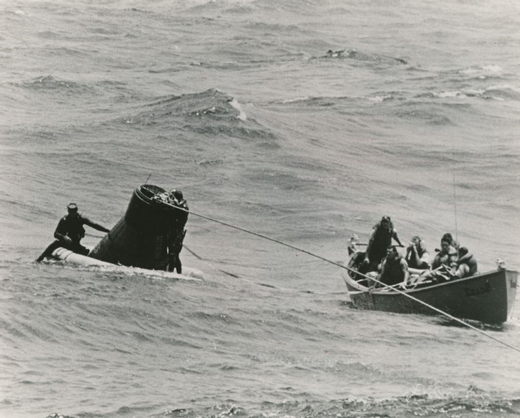 NASA | Astronaut recovery at sea (Circa 1965) | MutualArt