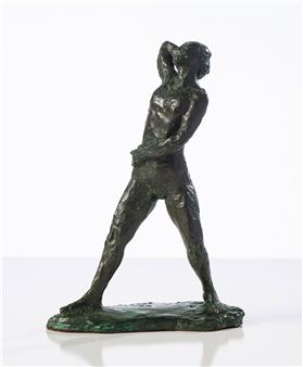 John Henry Waddell | Stretching Nude | MutualArt