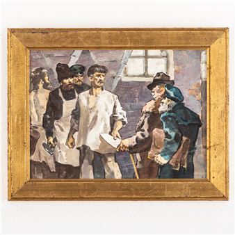 Sciopero degli operai - Lev Ivanovich Vitkovsky