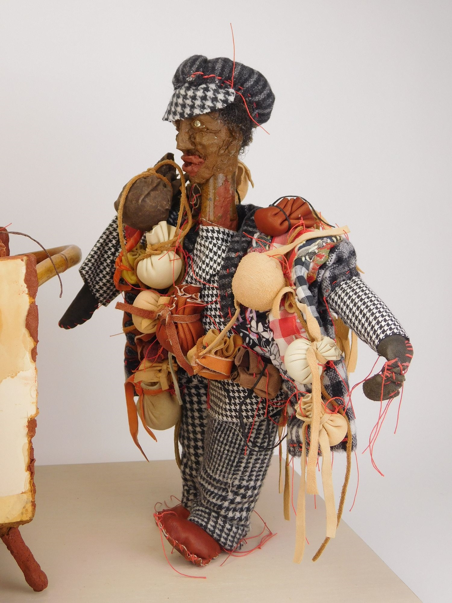 Artwork by Aminah Lynn Robinson, Brown Skin 5 cents, Made of mixed media