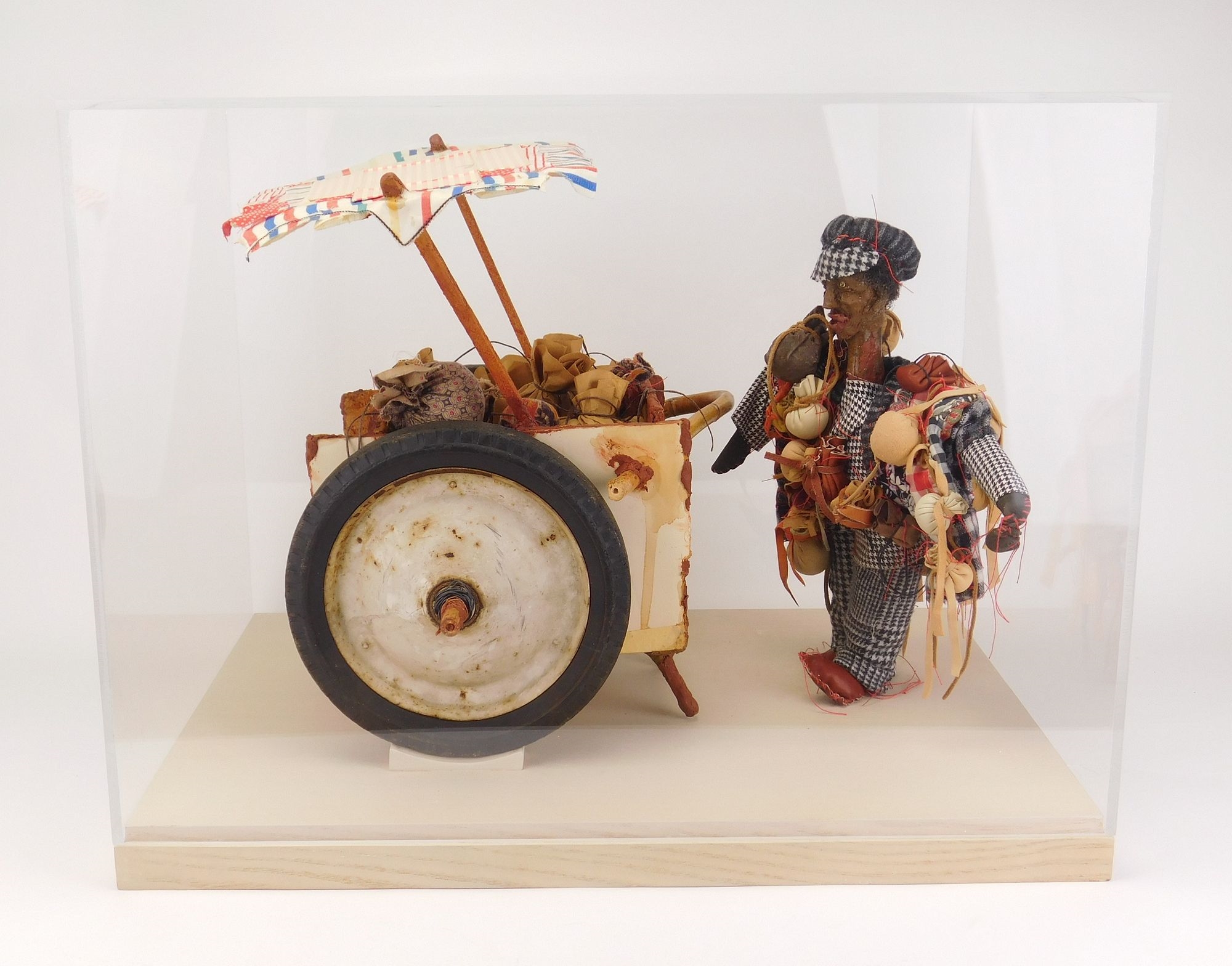 Artwork by Aminah Lynn Robinson, Brown Skin 5 cents, Made of mixed media