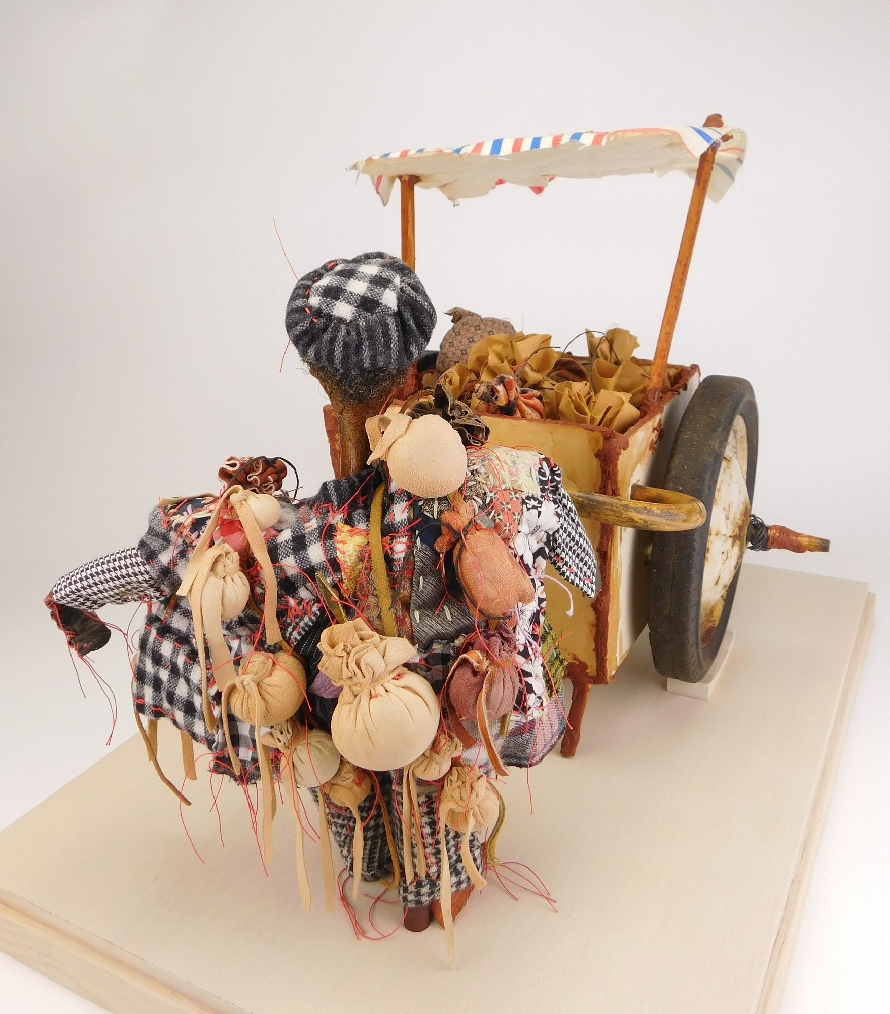 Artwork by Aminah Lynn Robinson, Brown Skin 5 cents, Made of mixed media