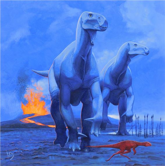 Iguanodon Bernissartensis & Hypsilophon - Wayne Barlowe