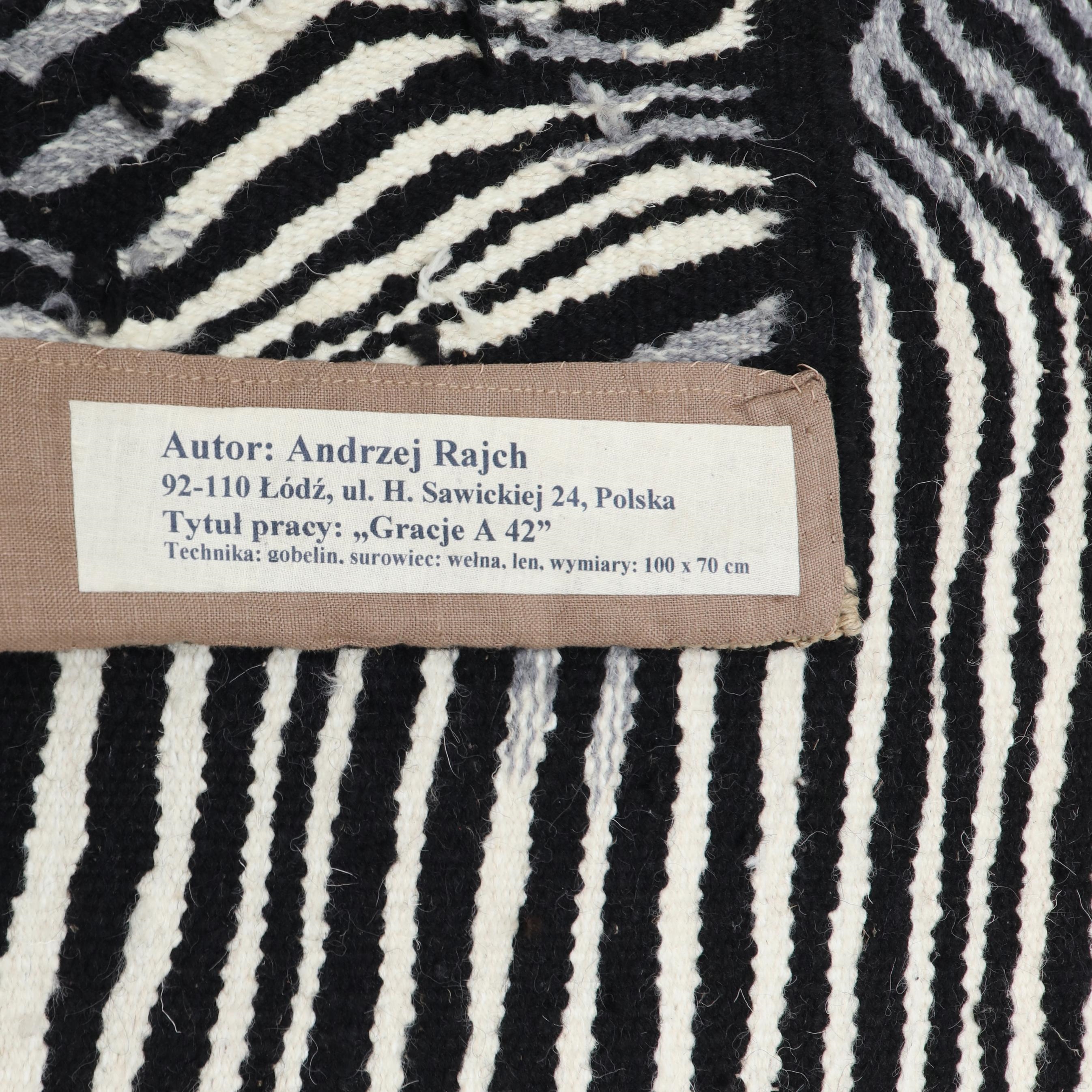 Andrzej Rajch | Gracje A 42 Tapestry | MutualArt