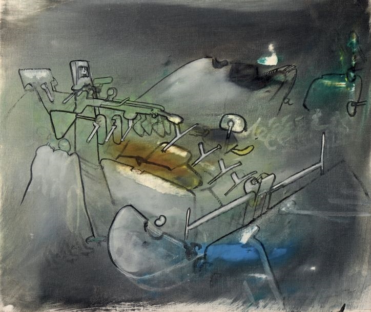 Artwork by Roberto Matta, Untitled, Made of Oil on canvas