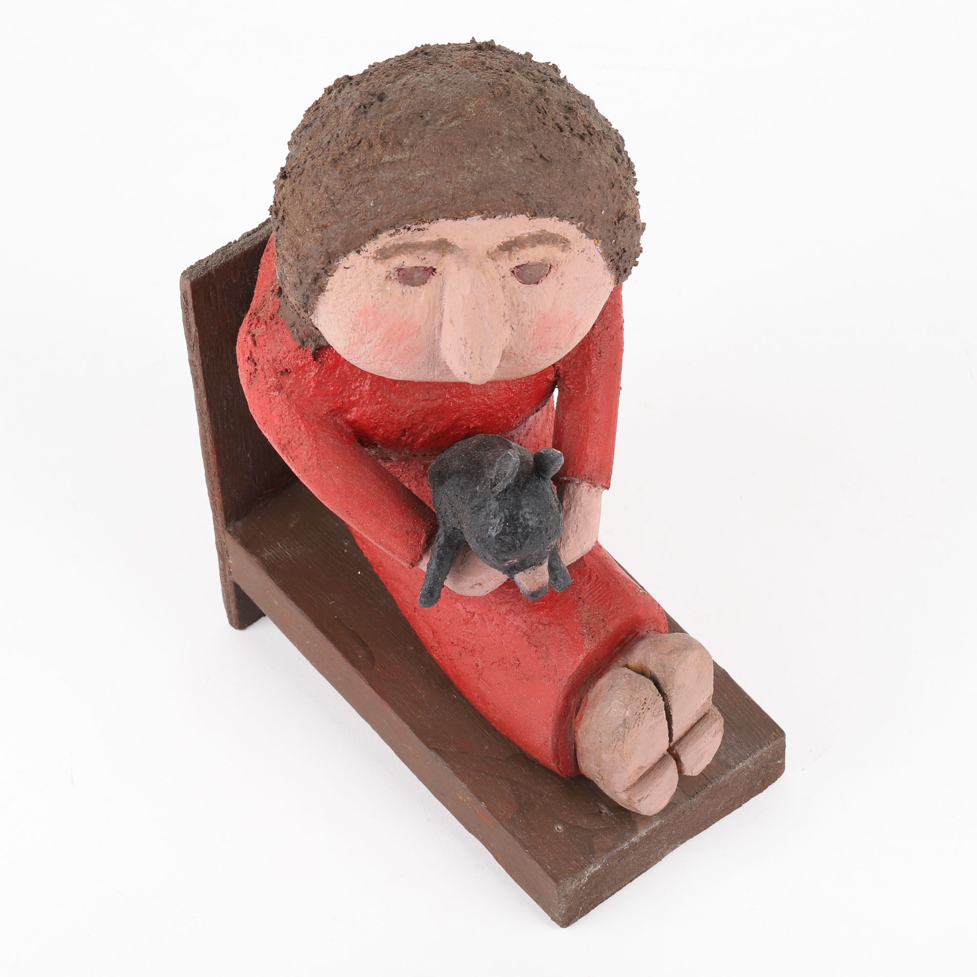 Ewald Rentz | Rentz Carving of Child & Teddy Bear (Circa 1980) | MutualArt