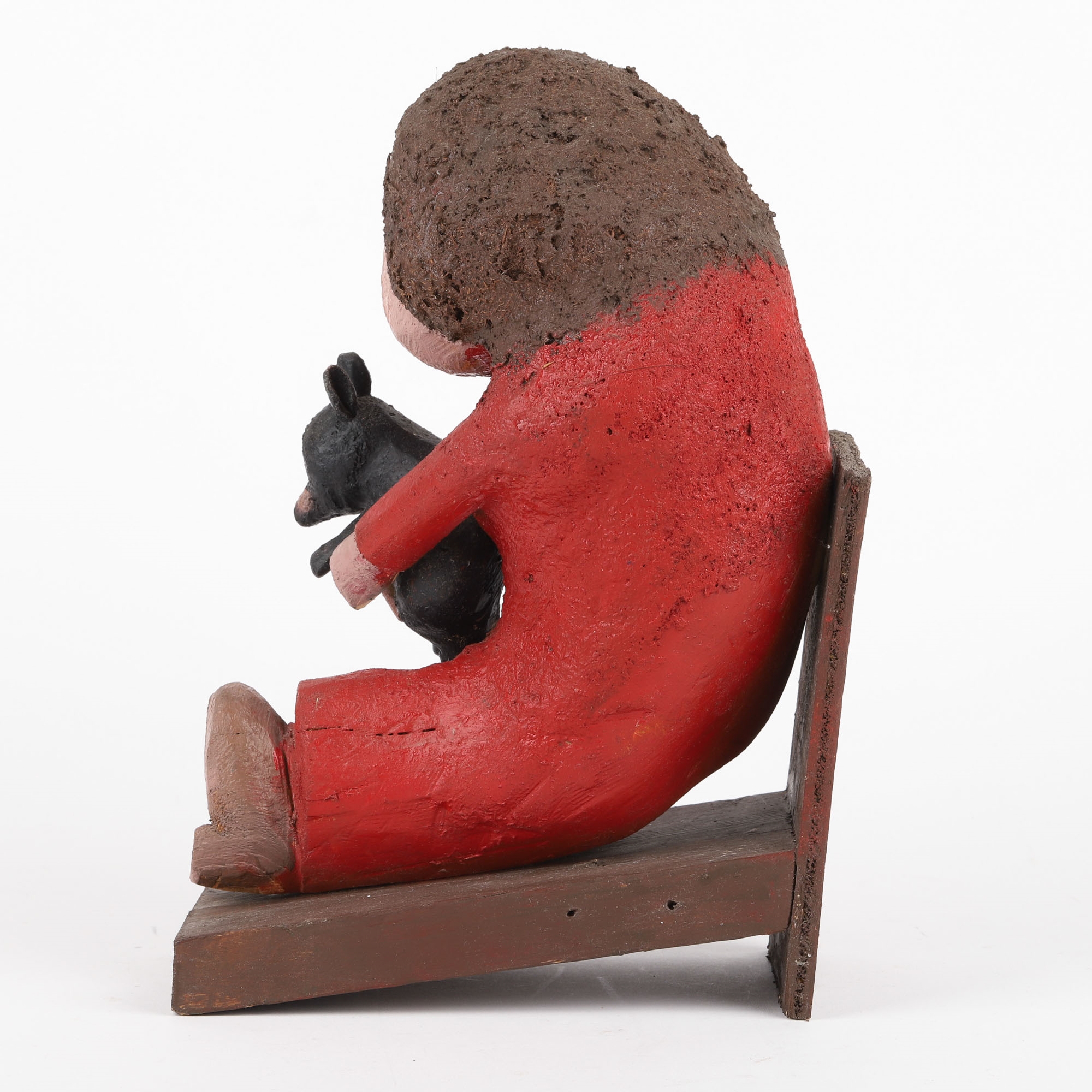 Ewald Rentz | Rentz Carving of Child & Teddy Bear (Circa 1980) | MutualArt